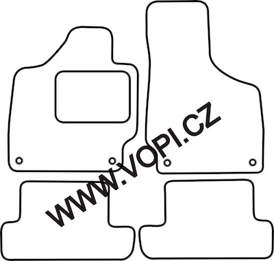 Autokoberce Audi TT 09/2006 - 09/2014 Perfectfit (217)